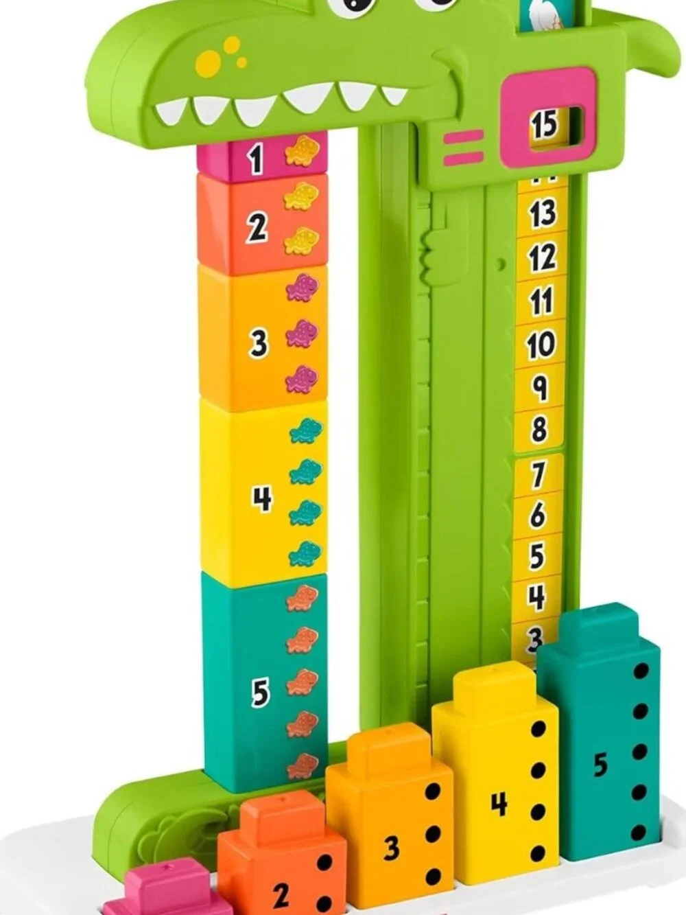 NEW Fisher-Price Alligator Counting Activity with 10 Stacking Blocks Preschool L